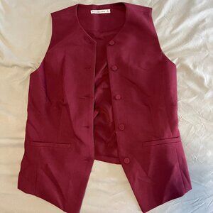 Abercrombie & Fitch Maroon Vest